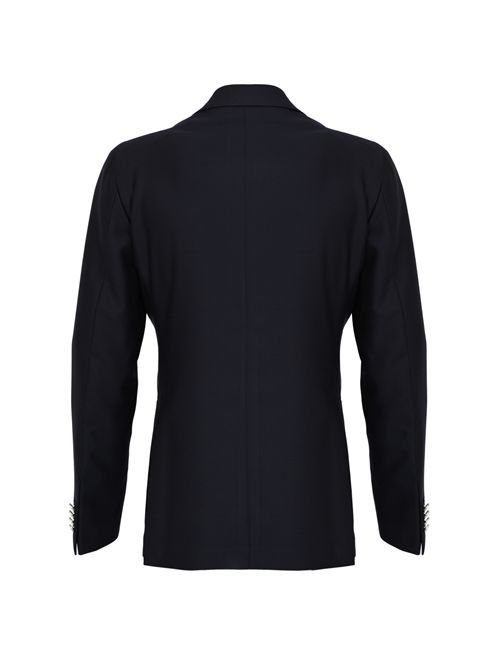 Giacca doppiopetto in lana vergine Navy Tagliatore | 1SMC20K 150155 B3198387